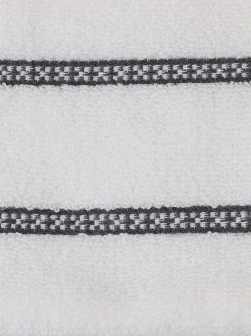 Serviette de toilette coton éponge ETHNIQUE Gris - Kiabi