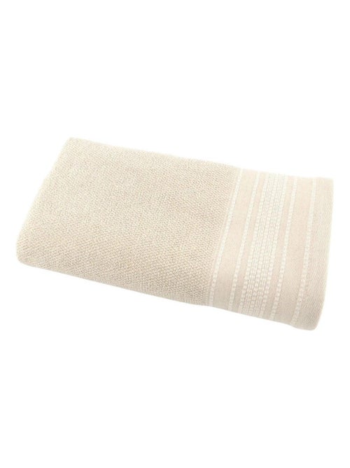 Serviette de toilette coton lin ?ponge LINA - Kiabi