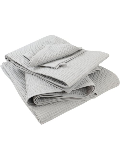 Serviette de toilette coton nid d'abeille EDEN - Kiabi