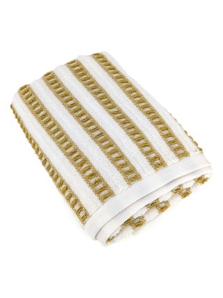 Serviette de toilette coton  SANTORINI A rayures