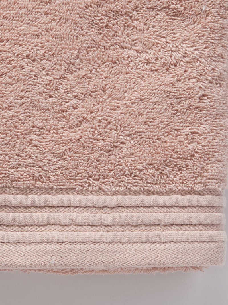 Serviette de toilette coton uni BATHROOM Rose - Kiabi