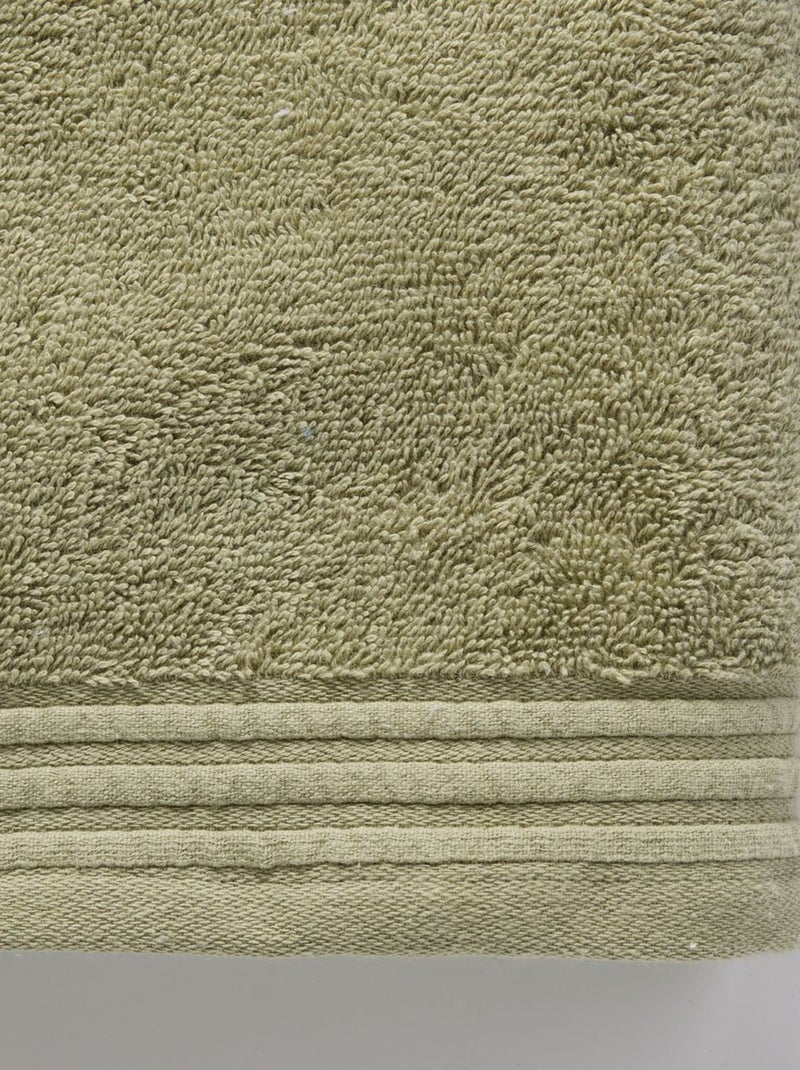 Serviette de toilette coton uni BATHROOM Vert - Kiabi