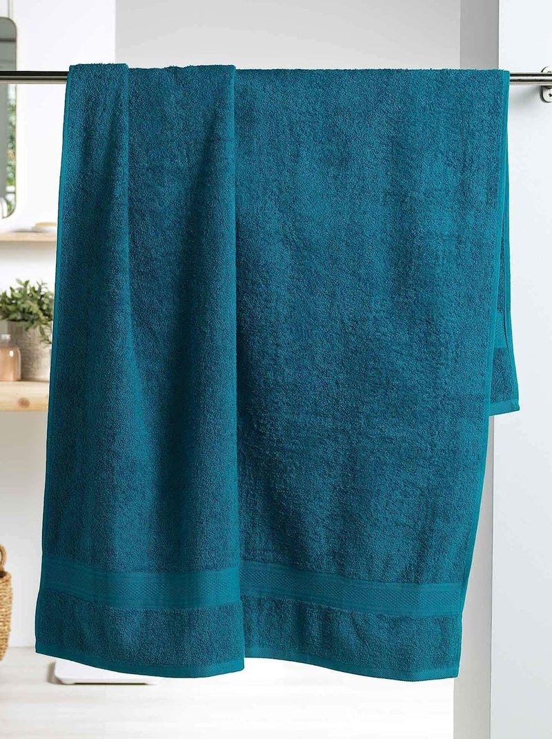 Serviette de toilette Couleur uni Vert émeraude - Kiabi