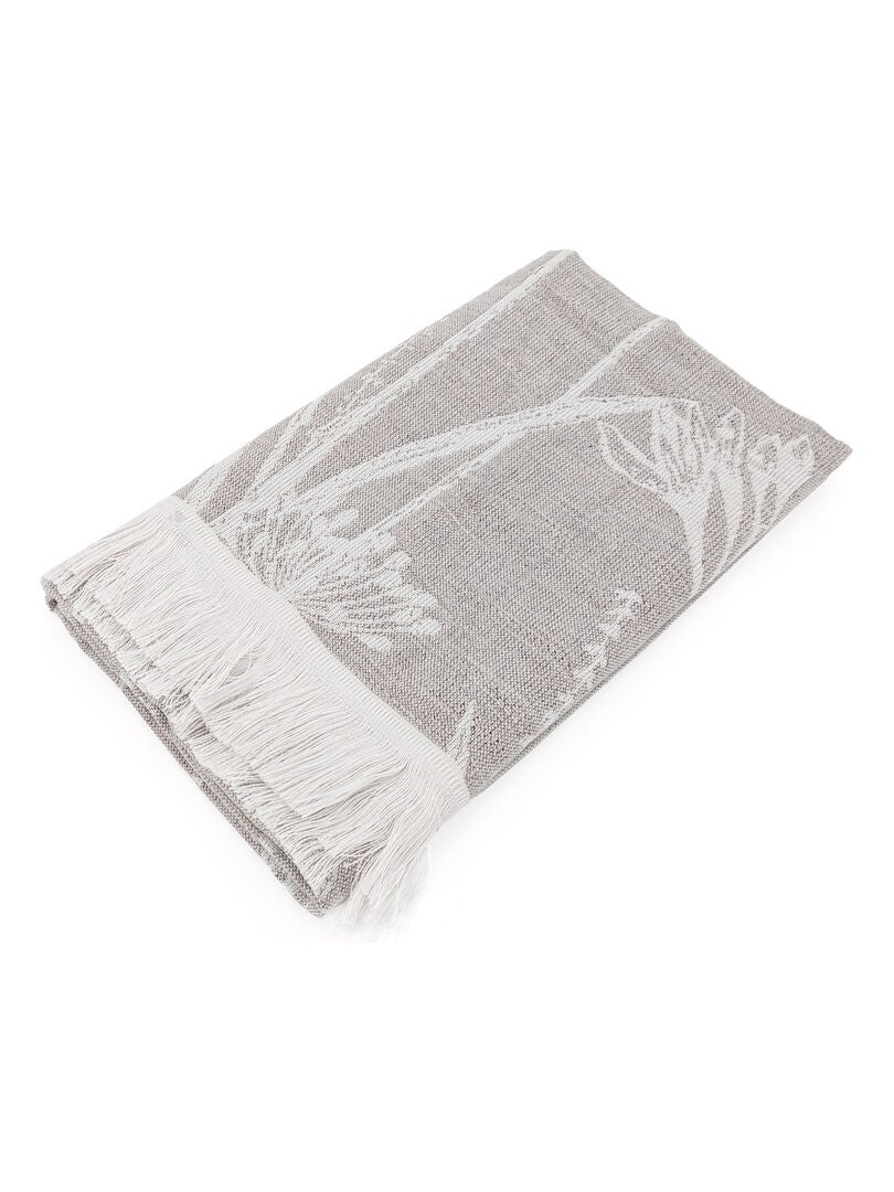 Serviette de toilette DRY DANDELION Beige/Noir - Kiabi