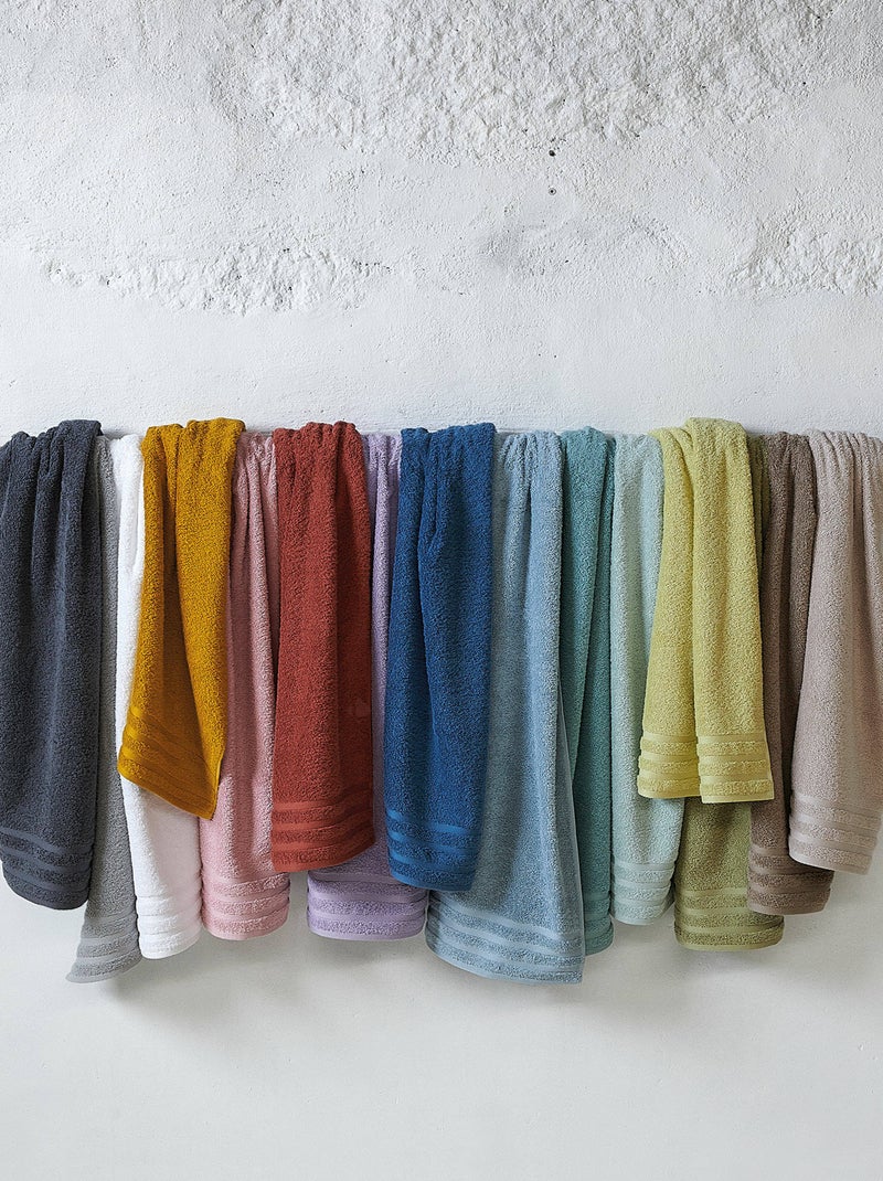 Serviette de toilette EFFICIENCE PURE Rose parme - Kiabi