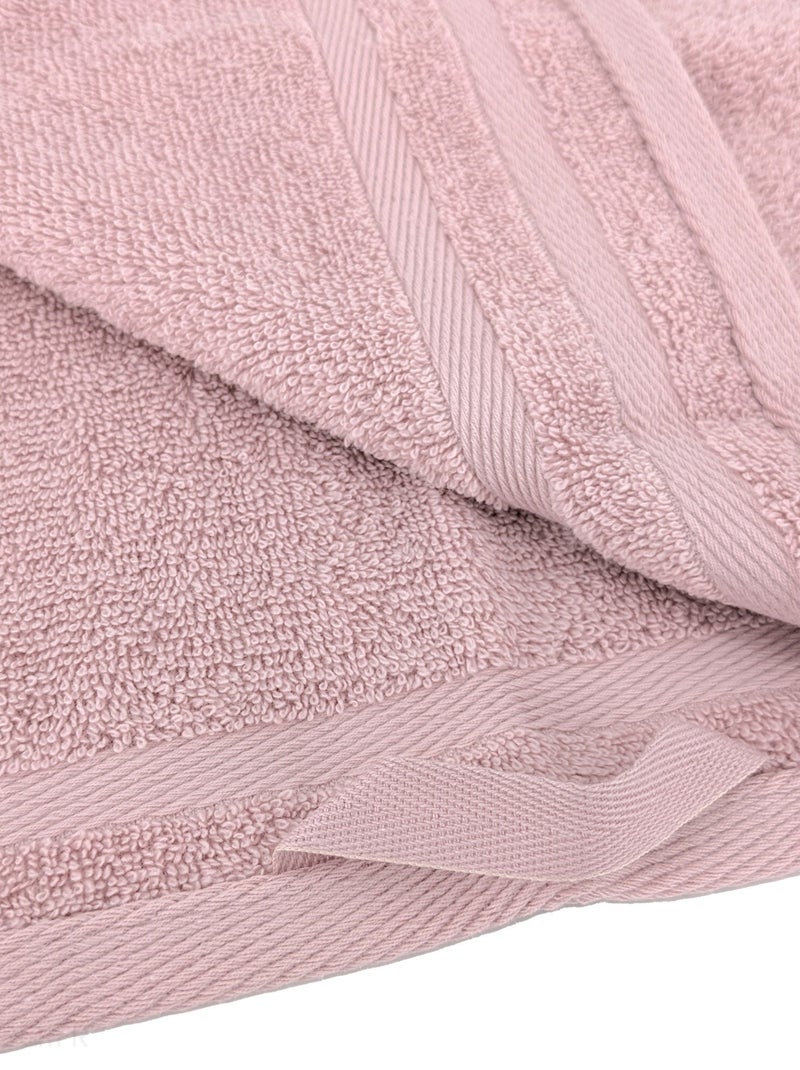 Serviette de toilette EFFICIENCE PURE Rose parme - Kiabi