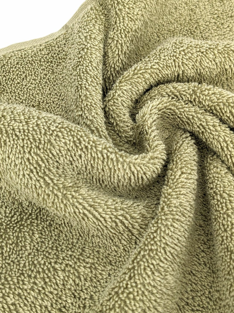 Serviette de toilette EFFICIENCE PURE Vert olive - Kiabi