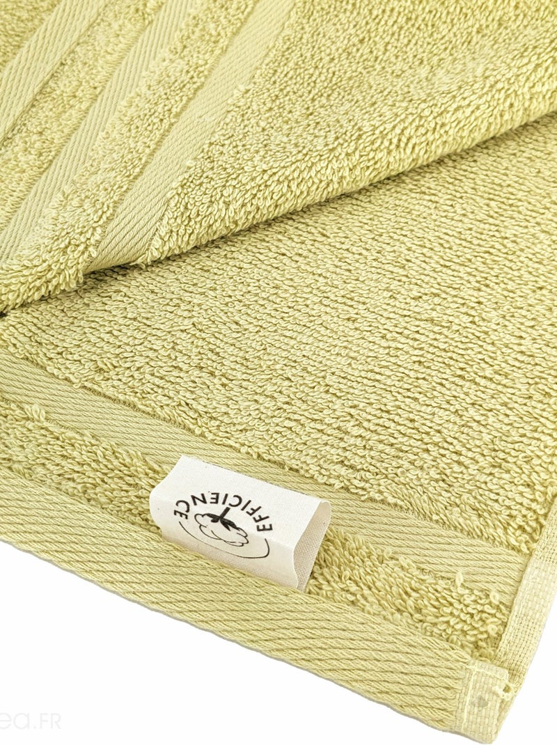 Serviette de toilette EFFICIENCE PURE Vert tilleul - Kiabi
