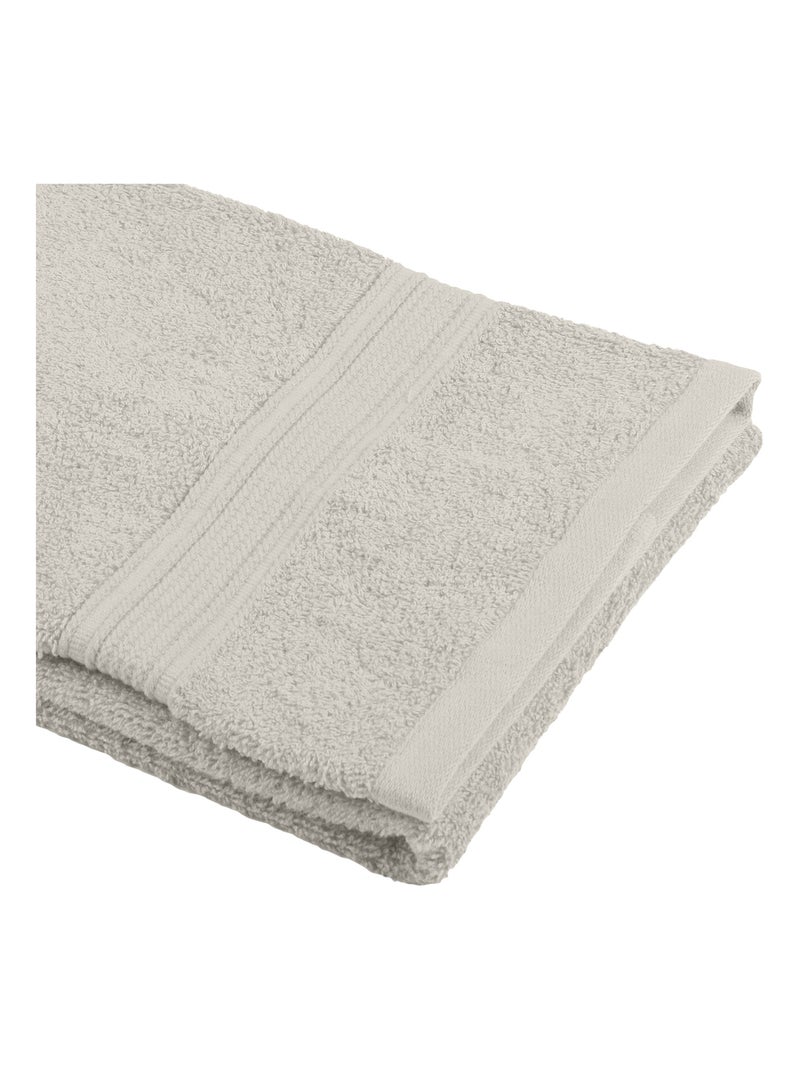 Serviette de toilette en coton bio Beige - Kiabi