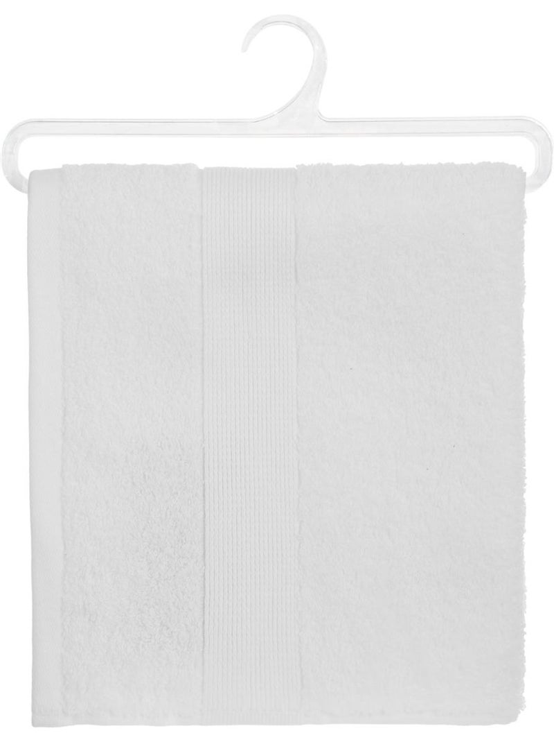 Serviette de toilette en coton éponge PRAIA Blanc - Kiabi