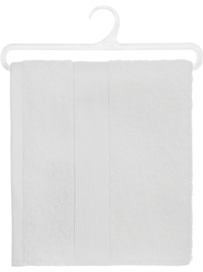 Serviette de toilette en coton éponge PRAIA Blanc - Kiabi