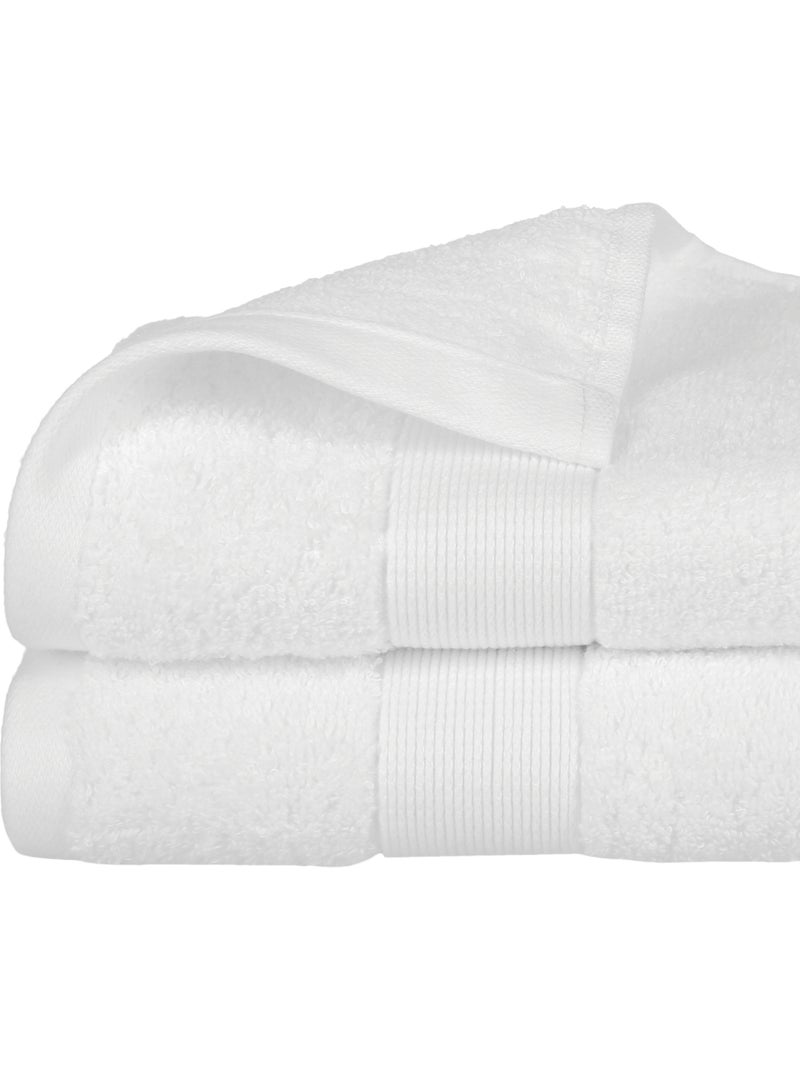 Serviette de toilette en coton éponge PRAIA Blanc - Kiabi