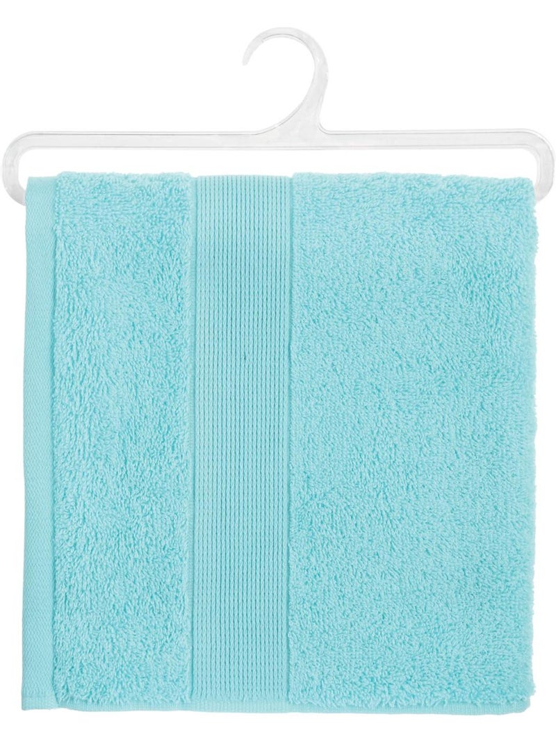 Serviette de toilette en coton éponge PRAIA Bleu ciel - Kiabi