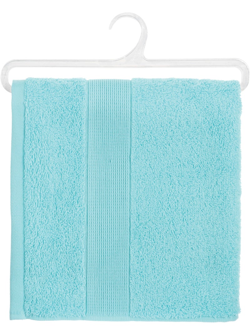 Serviette de toilette en coton éponge PRAIA Bleu ciel - Kiabi