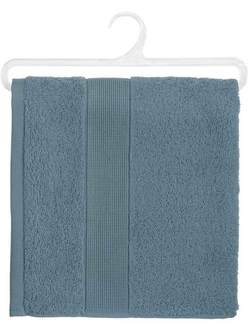 Serviette de toilette en coton éponge PRAIA Bleu - Kiabi