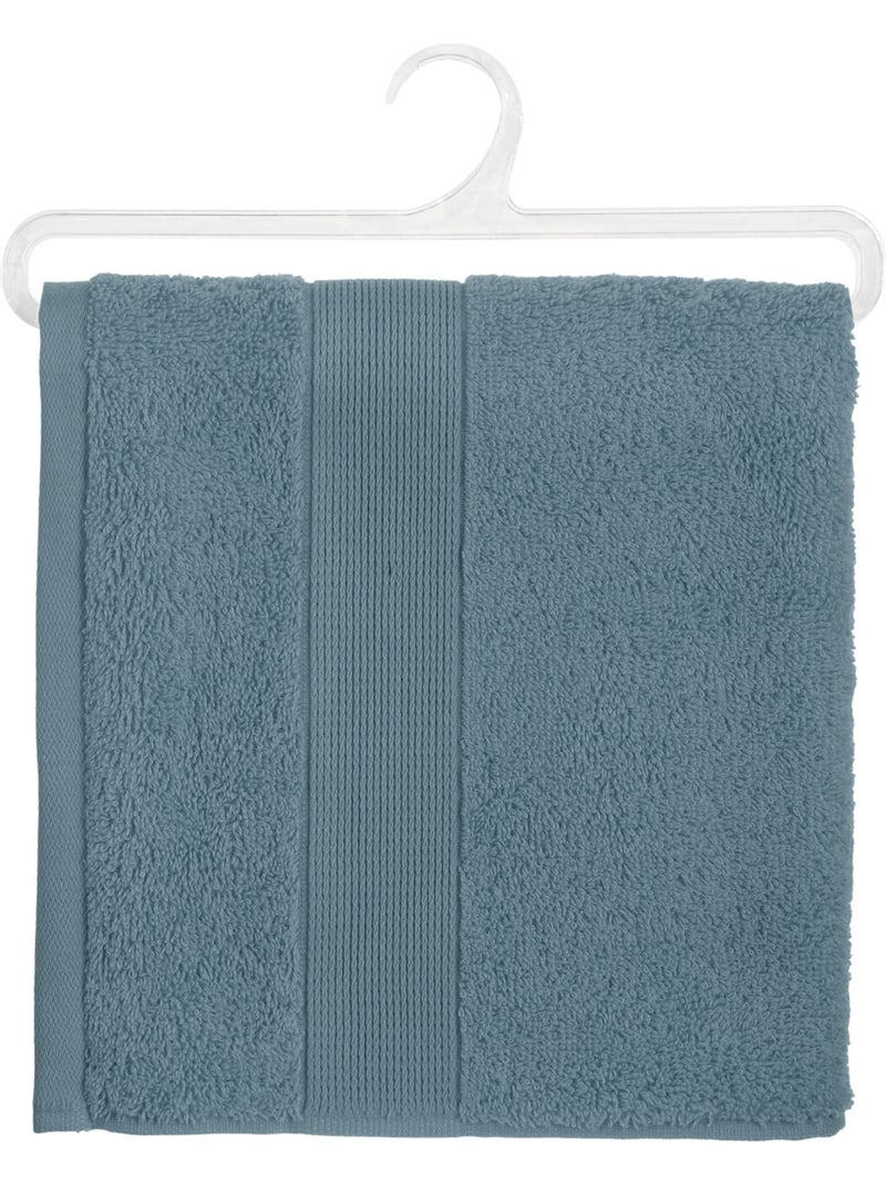 Serviette de toilette en coton éponge PRAIA Bleu - Kiabi