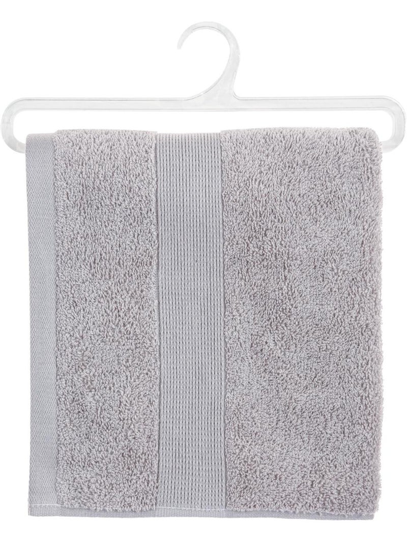 Serviette de toilette en coton éponge PRAIA Gris clair - Kiabi