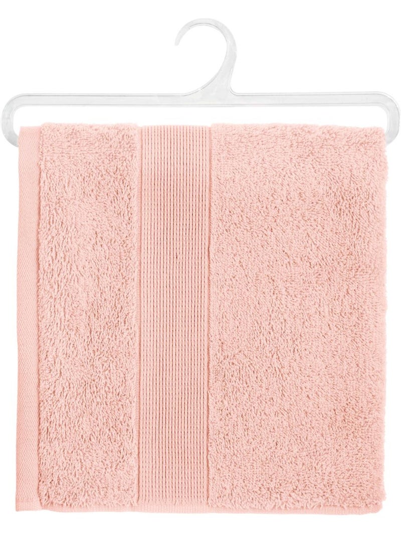 Serviette de toilette en coton éponge PRAIA Rose clair - Kiabi