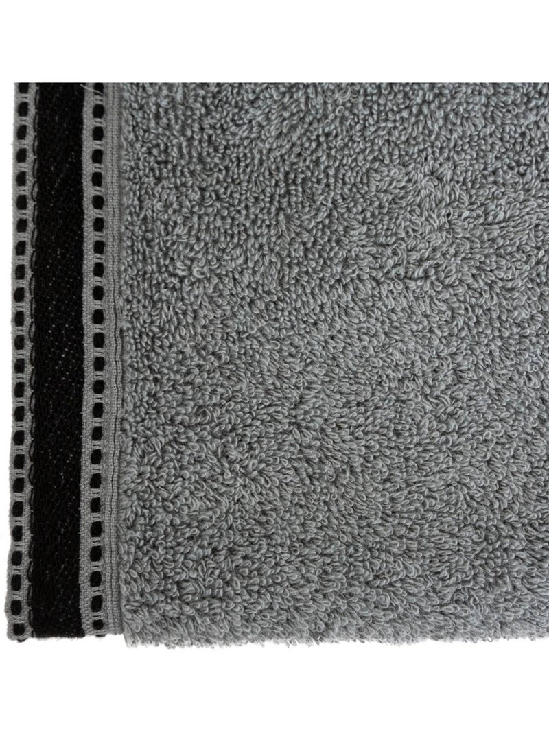 Serviette de toilette en coton JOIA Gris foncé - Kiabi