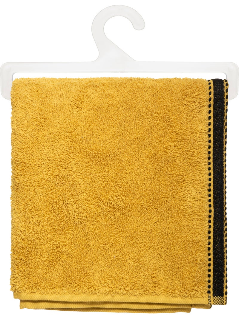 Serviette de toilette en coton JOIA Ocre - Kiabi