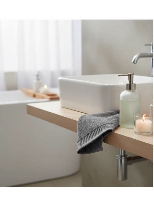 Serviette de toilette en coton Lilas - Kiabi