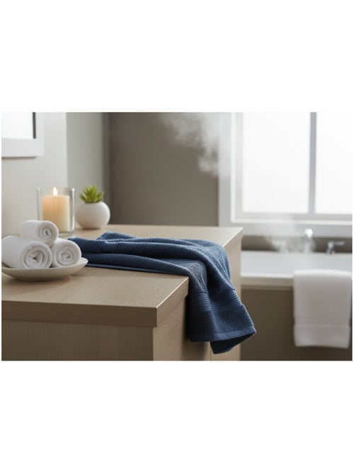 Serviette de toilette en coton Lilas - Kiabi