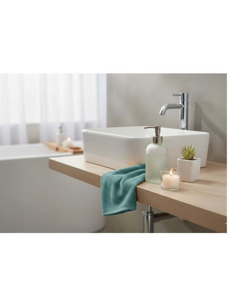 Serviette de toilette en coton Lilas Bleu - Kiabi