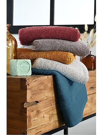 Serviette de toilette en coton Lilas