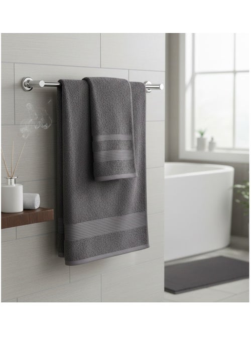 Serviette de toilette en coton Lilas - Kiabi