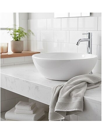 Serviette de toilette en coton Lilas