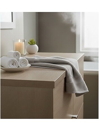 Serviette de toilette en coton Lilas