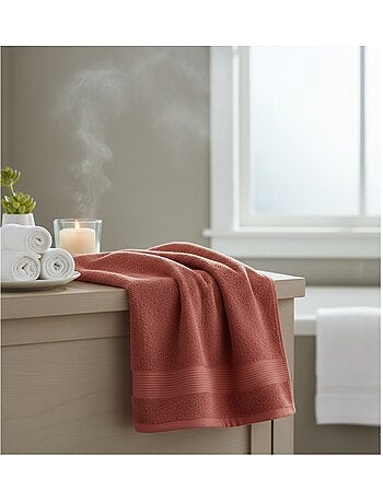 Serviette de toilette en coton Lilas
