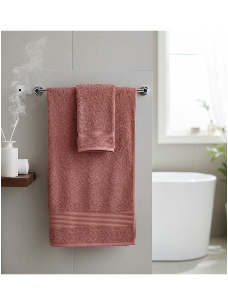 Serviette de toilette en coton Lilas Terracotta - Kiabi