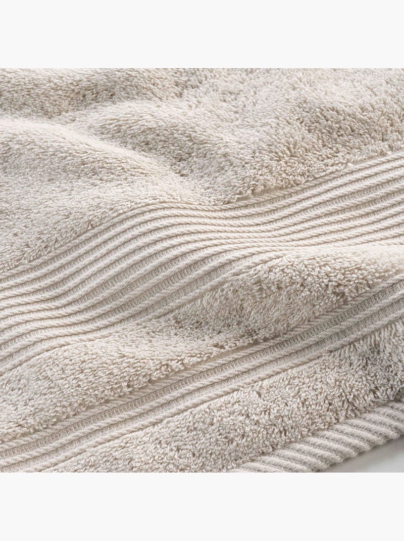 Serviette de toilette en coton tendresse Beige - Kiabi