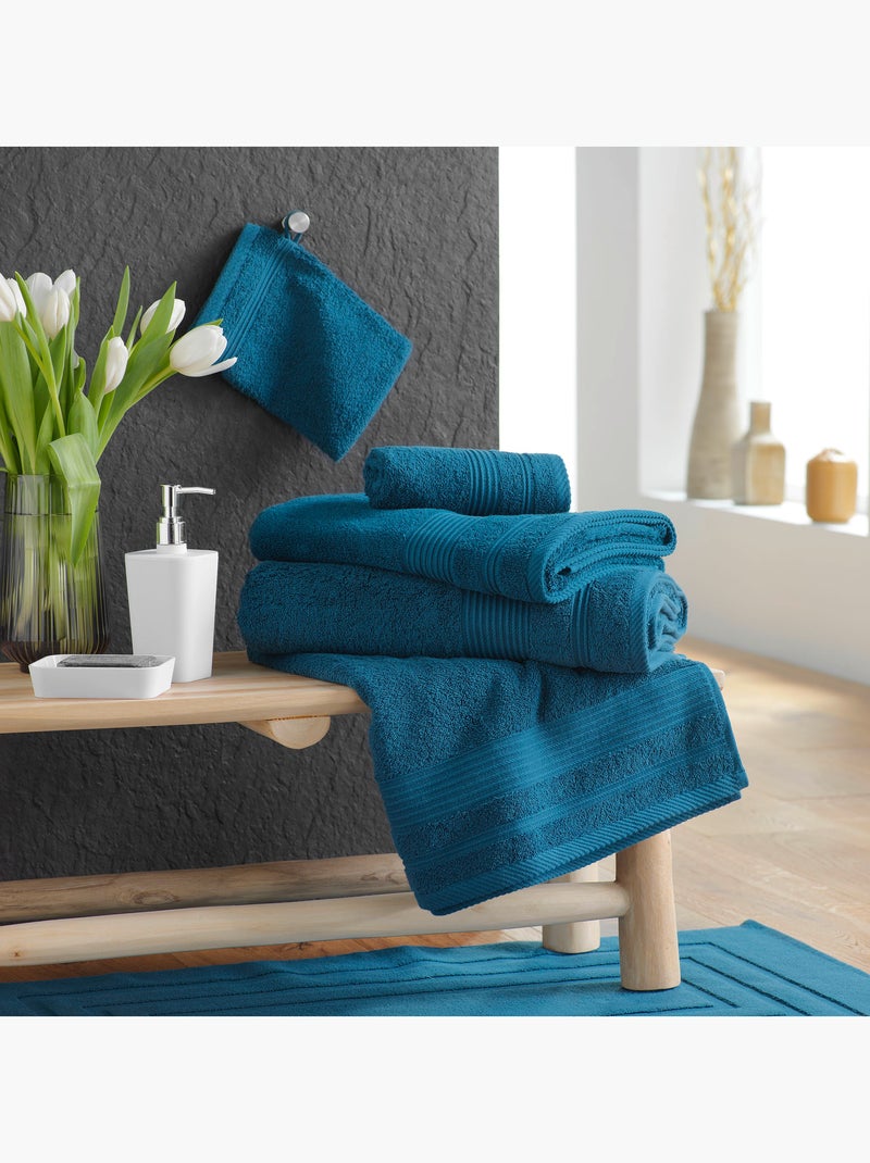 Serviette de Toilette en Coton Tendresse Bleu foncé - Kiabi
