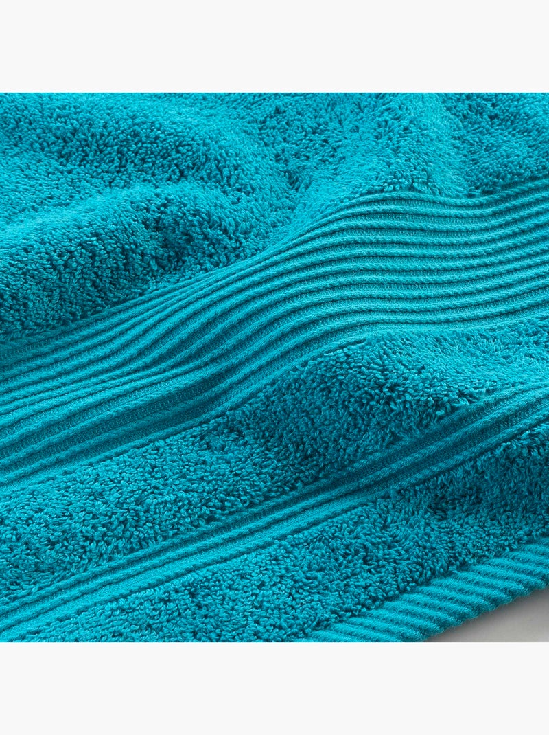 Serviette de Toilette en Coton Tendresse Bleu paon - Kiabi