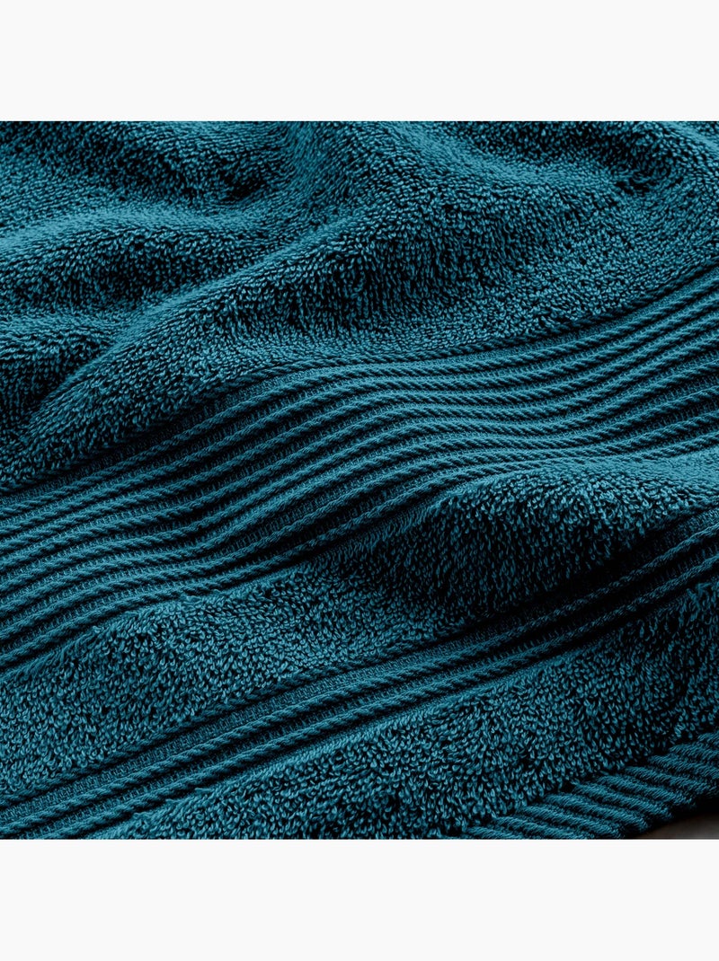 Serviette de toilette en coton tendresse douceur Indigo - Kiabi