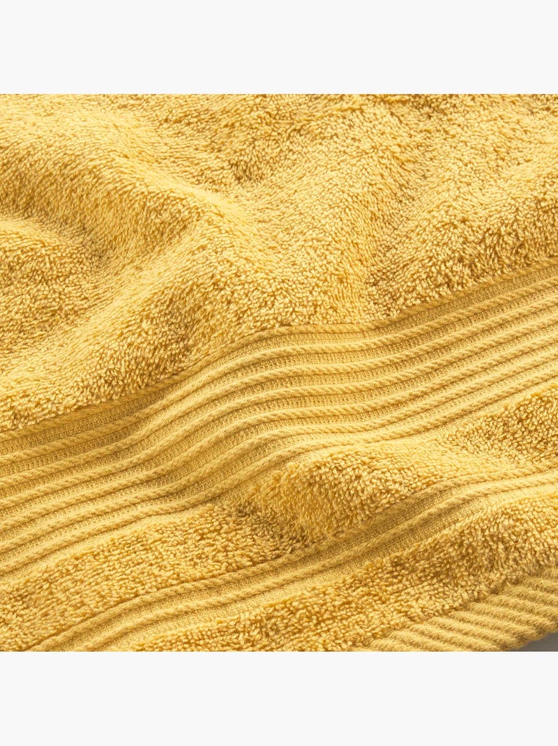 Serviette de toilette en coton tendresse Jaune - Kiabi