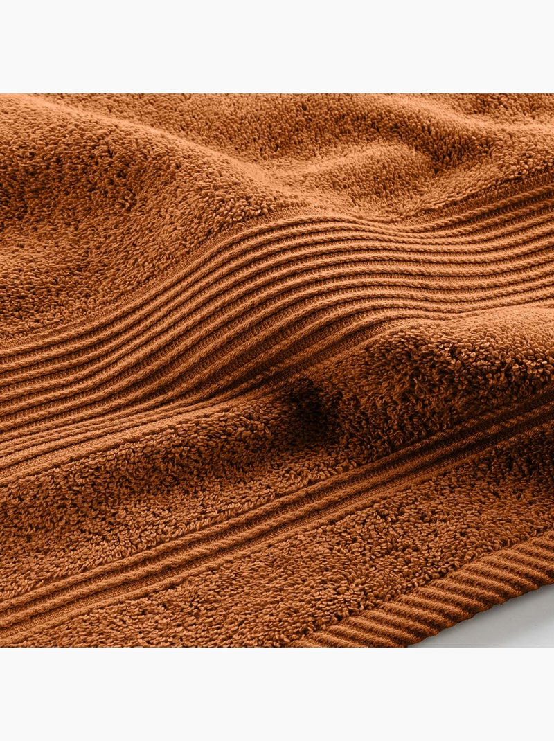 Serviette de Toilette en Coton Tendresse Marron caramel - Kiabi
