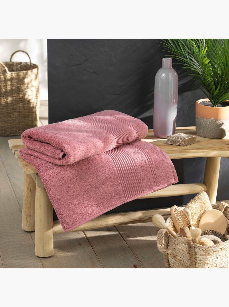 Serviette de Toilette en Coton Tendresse Rose - Kiabi