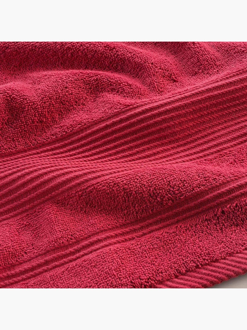 Serviette de Toilette en Coton Tendresse Rouge - Kiabi