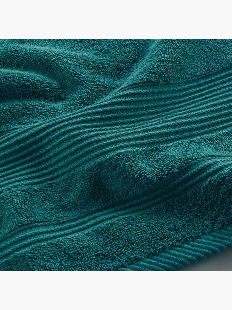 Serviette de toilette en coton tendresse Vert émeraude - Kiabi
