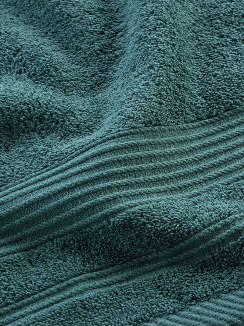 Serviette de toilette en éponge unie DAYTA Bleu foncé - Kiabi