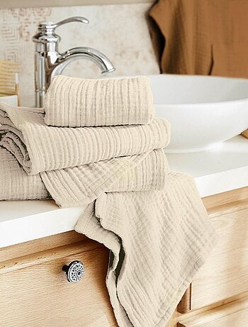Serviette de toilette en gaze de coton Gaia