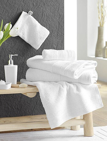 Serviette de toilette éponge unie tendresse