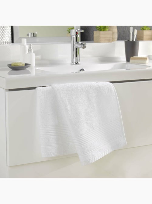 Serviette de toilette éponge unie tendresse - Kiabi