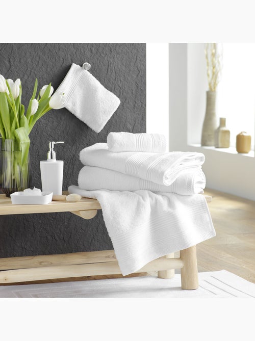 Serviette de toilette éponge unie tendresse - Kiabi