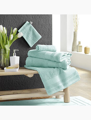Serviette de toilette éponge unie tendresse