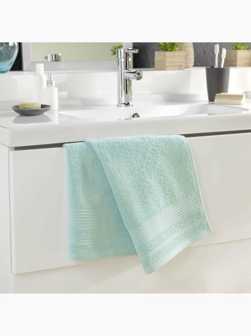 Serviette de toilette éponge unie tendresse - Kiabi