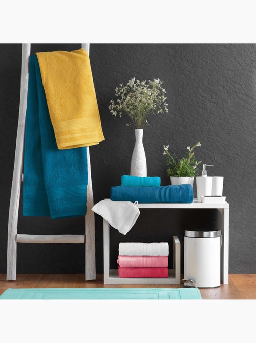Serviette de toilette éponge unie tendresse - Kiabi